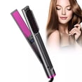 thumbnail image 2 of Plancha alisadora de pelo profesional 3 en 1, rizador de pelo con peine integrado, cepillo alisador de pelo con temperatura ajustable, 2 of 5