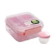 thumbnail image 2 of Contenedores para preparar comidas con compartimentos, ideales para fiestas, campamentos y oficinas. rosa 1250ml, 2 of 9