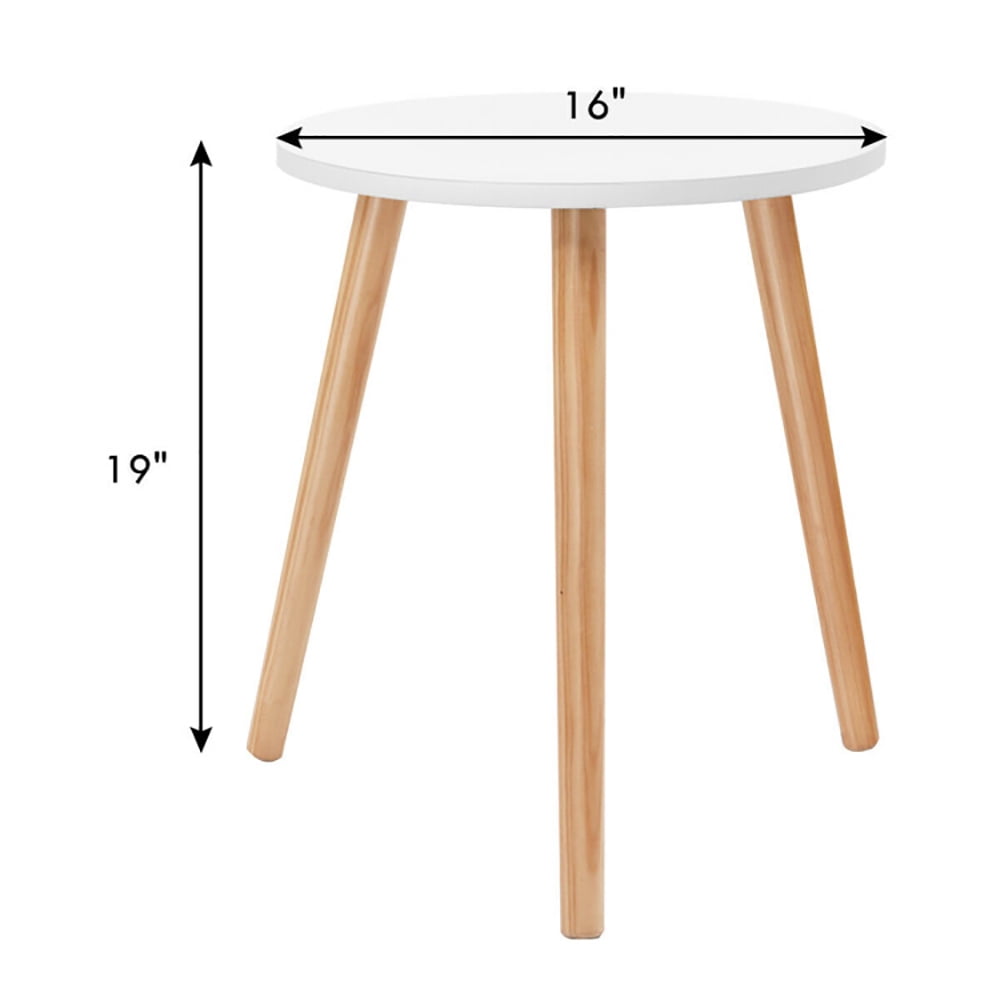 Finihen Coffee Table, Round Coffee Table, Side Table, 16 Inch Modern Coffee Table, for Living Room, Bedro, White Finihen Coffee Table, Round Coffee Table, Side Table, 16 Inch Modern Coffee Table, for Living Room, Bedro, White
