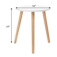 thumbnail image 3 of Spaco 16 Inch Modern Round Coffee Table, Stylish Round Table, MDF & Pine Wood Construction, White Color, Ideal for Kitchen or Bedroom, 3 of 8
