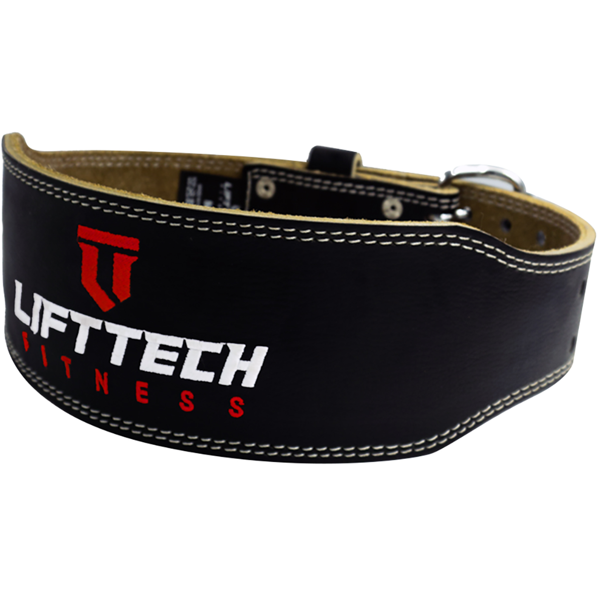 Padded Leather Weight Lifting Belt 