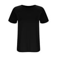 thumbnail image 5 of Aloohaidyvio Casual Summer Short Sleeve Soft Loose T Shirt Basic Tees Tops for Women, 5 of 7