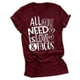 thumbnail image 5 of Blczomt Womens Tops Plus Size Short Sleeve Red Quotes Valentine's Day Crew Neck Blouse Blouses for Women Long Sleeve, 5 of 5