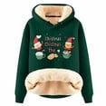 thumbnail image 1 of WILLBEST Sudadera Larga para Mujer Womens Casual Plus Velvet Christmas Series Printed Long Sleeve Hooded Sweatshirt Grande, 1 of 4