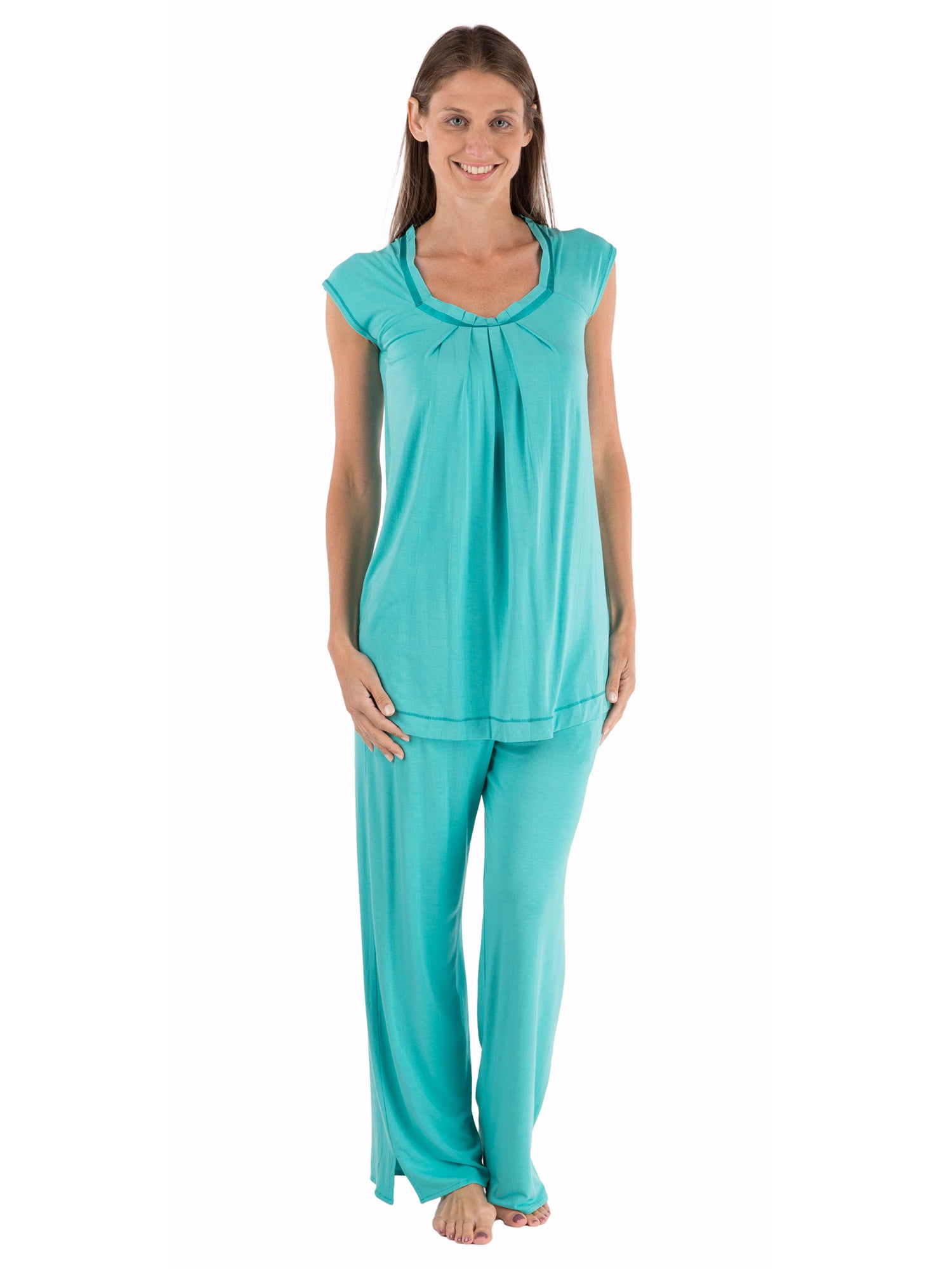 Women’s Pajamas in Bamboo Viscose (Bamboo Bliss) Cozy Sleepwear Set by