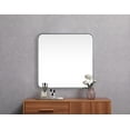 thumbnail image 4 of Soft corner metal square mirror 24x24 inch in Silver, 4 of 7