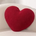 thumbnail image 3 of On Sale!Decorative Heart-Shaped Throw Pillow with Insert, Soft Plush Heart Cushion for Sofa, Bed, and Home Decor, 3 of 6