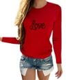 thumbnail image 1 of Camisetas de Cuello de la Tripulación de Manga Larga para los Hombres Estampadas Camisetas de Manga Larga para las Mujeres, Camiseta de Blusa Casual para Primavera Verano, 1 of 5