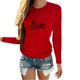 thumbnail image 1 of Camisetas de Cuello de la Tripulación de Manga Larga para los Hombres Estampadas Camisetas de Manga Larga para las Mujeres, Camiseta de Blusa Casual para Primavera Verano, 1 of 5