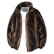 thumbnail image 2 of Ceisia Men's fashion casual solid color stand collar zipper jacket Gift pocket long sleeve outerwear, 2 of 9