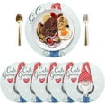 thumbnail image 2 of GZHJMY Cute Christmas Gnomes Table Place Mat, PVC Weave, 15.4", 4 Count, 2 of 6