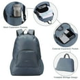 thumbnail image 4 of EUROCO 5 Piece Luggage Sets,ABS Hardside Carry On Suitcase with TSA Lock, Side hooks,4 360° Spinner Wheels,Expandable Duffel Bag & Foldable Backpack,20"/24"/28",Blue, 4 of 8