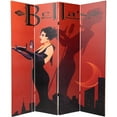 thumbnail image 3 of Oriental Furniture 6 ft. Tall Mannequin and Singer Canvas Room Divider - 4 Panel, 3 of 3
