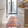 thumbnail image 4 of Multi Color Checkerboard Checkered Pattern Kitchen Rug Mat,Kitchen Runner Rugs Non Skid Washable,Decorative Kitchen Floor Mats for Kitchen,Sink,Laundry,17"x47.2", 4 of 7