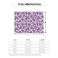 thumbnail image 5 of Fuzoiu Daisies Flowers Print Flannel Blanket,Throw Blanket,Flannel Home Decor,Fleece Bed Blankets,Cozy Soft Blanket for Bed, Sofa, Camping, and Travel-80"x60", 5 of 6