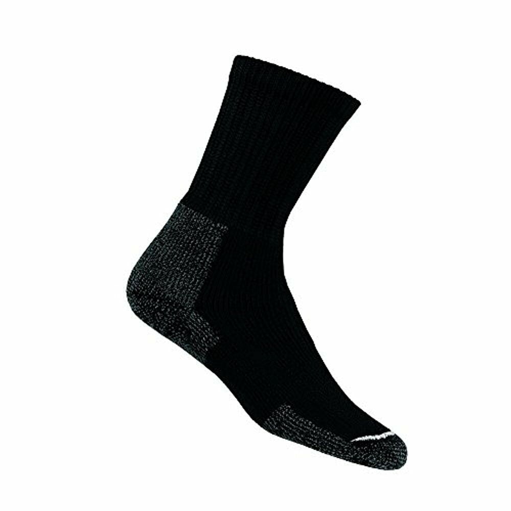 Thorlo Boot Work Sock Large Black 2 Pair Cushioned ~ NEW 