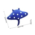 thumbnail image 2 of 13.7" Manta Ray Stingray Plush Toy, Soft Ocean Animal Stuffed Toy with Detailed Fins, Cute Sea Creature Plushie for Marine Decor, Gift and Collection(35cm), 2 of 5