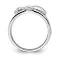 thumbnail image 2 of 925 Sterling Silver Rhodium-plated Polished CZ 3 Ring Set Size: 6; for Adults and Teens; for Women and Men, 2 of 4