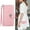 Pink, variant on Samsung Galaxy S8 Plus Case ,Wallet Magnetic Cover Shoulder Neck Crossbody Lanyard Wrist Strap Case for Samsung Galaxy S8 Plus