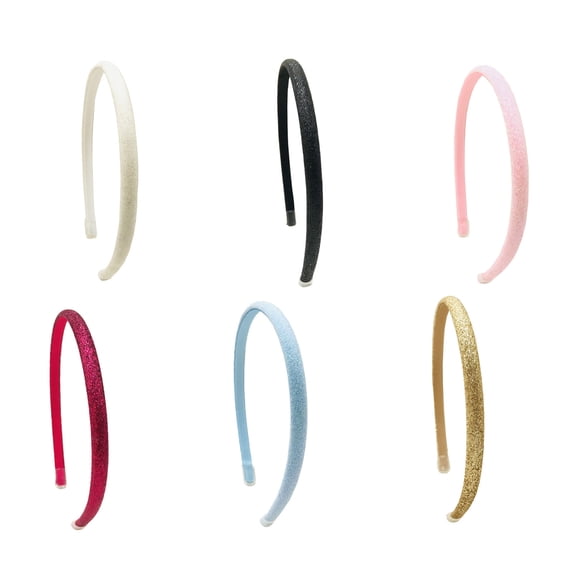 COOLHOOD Adjustable Glittering Solid Color Skinny Hairband Elegant Comfortable Hair Accessories For Girls Women
