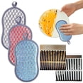 thumbnail image 4 of Scrub Sponge - Double-Sided Microfiber Kitchen Cleaning Sponge - Non-Scratch Scrubber for Dishes Pots and Pans - 1 Pack - Gray, 4 of 5
