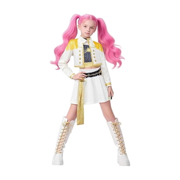 Disfraz de cazador de Halloween for niños grandes, Rumi, Mira, Zoey, cantantes, baile, escenario, juego de rol, trajes de cosplay for niños, 2026