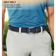 thumbnail image 2 of Belt for Men 2Pack,Mens Gift Stretch Braided Web Belt Elastic for Casual Golf Jeans,1 3/8", 2 of 9