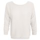 thumbnail image 3 of MHFRRA Camiseta Informal de Manga Larga de Punto Acanalado, Holgada, Cómoda y Suave, Básica para Otoño e Invierno. Blanco, 3 of 3