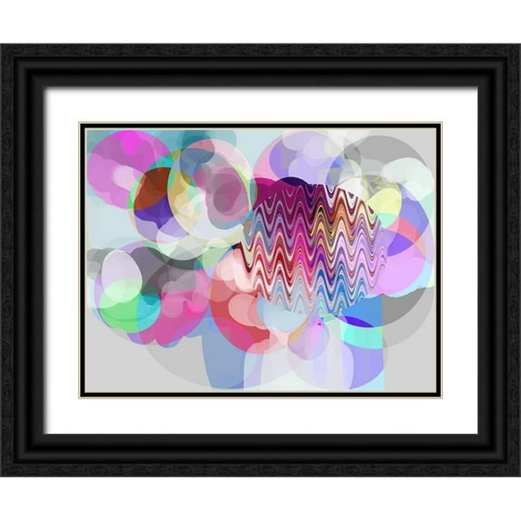 Auda, Christine 14x12 Black Ornate Wood Framed with Double Matting Museum Art Print Titled - Oscillating