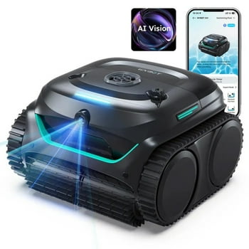 WYBOT C2 Vision AI Camera Cordless Robotic Pool Vacuum, 8-in-1 Pool Cleaner, Powerful Suction, Wall Climbing, Waterline Cleaning, Ideal for Inground Pools up to 2150 Sq.ft