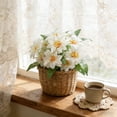 thumbnail image 2 of Artificial Passion Flower Stems with Twelve Bloom Heads, Realistic Silk Floral Bouquet for Home Decor Vase Arrangement and Wedding Party Centerpiece Display, 2 of 6