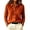 Orange, variant on Sweater Jacket for Women Button Down Collar Knit Shirt Long Sleeve Soft Solid Color Casual Work Office Knit Blouse