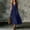 *Navy, variant on ClodeEU Women's V Neck Sleeveless Midi Dress,Casual Flowy Sundress with Pockets Black,Women's Plus L