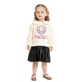thumbnail image 4 of Hello Kitty Toddler Girls' Mixed Graphic Collared Dress with Long Sleeves, Sizes 12M-5T, 4 of 12