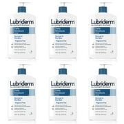 Lubriderm Daily Moisture Lotion For Normal To Dry Skin, Fragrance Free, 16 Fl. Oz - 6 Pack