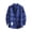 Blue, variant on Mens Flannel Shirts Long Sleeve Flannel Shirt for Men Warm Casual Soft Cotton Button Down Plaid Men's Shirt Green M