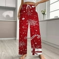 thumbnail image 2 of Merry Christmas Pajama Pants Comfortable Elastic Waist Pajamas Fashion Sleepwear Bottoms Plus Size Homewear, 2 of 6