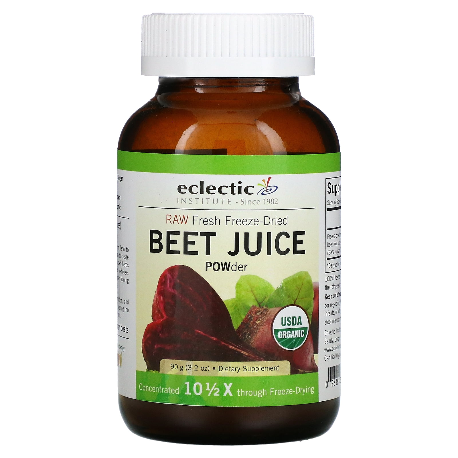 Eclectic Institute Raw Fresh FreezeDried, Beet Juice POWder, 3.2 oz