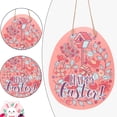 thumbnail image 3 of Kearding Happy Easter Cuerda Colgante Chips Decoración de dibujos animados Carta Puerta Autoensamblaje Etiqueta colgante Signo Inicio Kits de decoración para fiestas Carta de Pascua feliz, 3 of 6