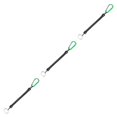 thumbnail image 4 of kurtrusly 2pcs Carabiner Anti -Lost Rope sub -Plier Control Fish Buckle Rope Strong Pull Lanyard 6 Color green 3Set, 4 of 6
