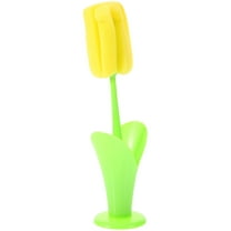 Homoyoyo Yellow Sponge Bottle Brush for Thorough Cleaning Kitchen and Baby Bottles