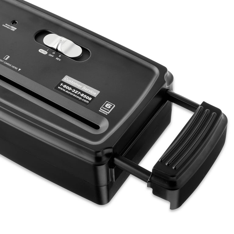 Pen+Gear Strip-Cut Paper Shredder, 6-Sheet Black photo 5