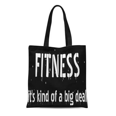 KDAGR Canvas Tote Bag Exercise Fitness It Kind of Big Motivation Inspiration Bodybuilding Reusable Handbag Shoulder Grocery Shopping (Best Exercise For Big Shoulders)