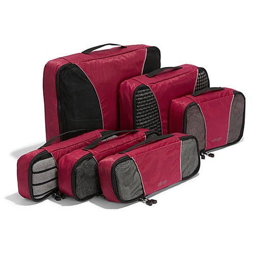 t Seamless Football Pattern 3 Set Packing Cubes,2 Various Sizes Travel Luggage Packing Organizers