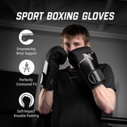 Hayabusa Sport Boxing Gloves - Black/Gold, 16oz