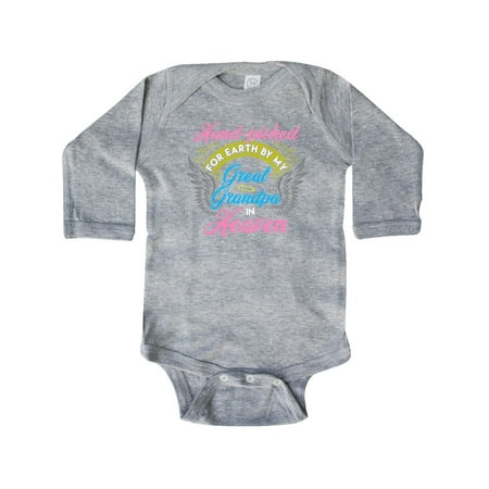 

Inktastic Great Granddaughter Gift Great Grandpa Gift Baby Girl Long Sleeve Bodysuit