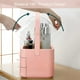 thumbnail image 3 of Organizador de maquillaje, caja de almacenamiento de cosméticos portátil de acrílico, cajones transparentes, caja de joyería, soporte para cosméticos para tocador y baño (rosa), 3 of 5