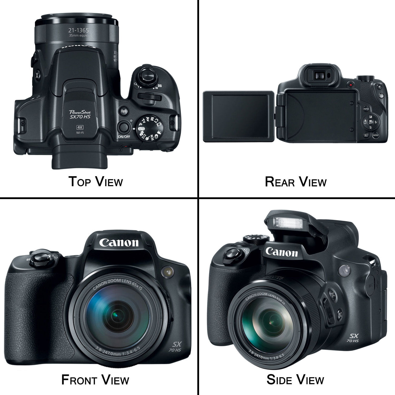 Canon Powershot SX70 HS 4K Video Digital Camera Advanced Bundle 