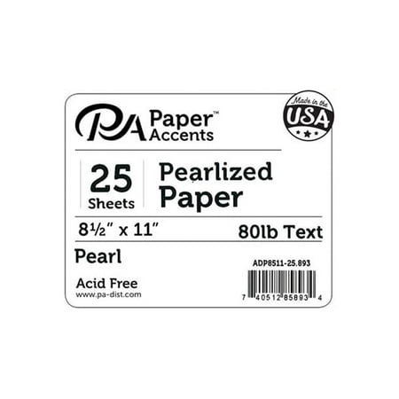 UPC: 0740512858934 | Paper Accents Paper Pearlized 8.5 x 11  25pc 80lb Pearl