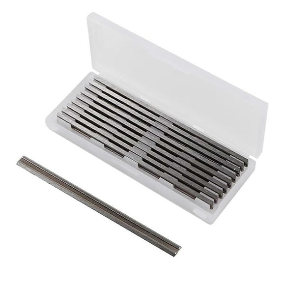 10Pcs 82mm HSS Planer Blades, Reversible Carbide Blades for Makita, DeWalt Planers